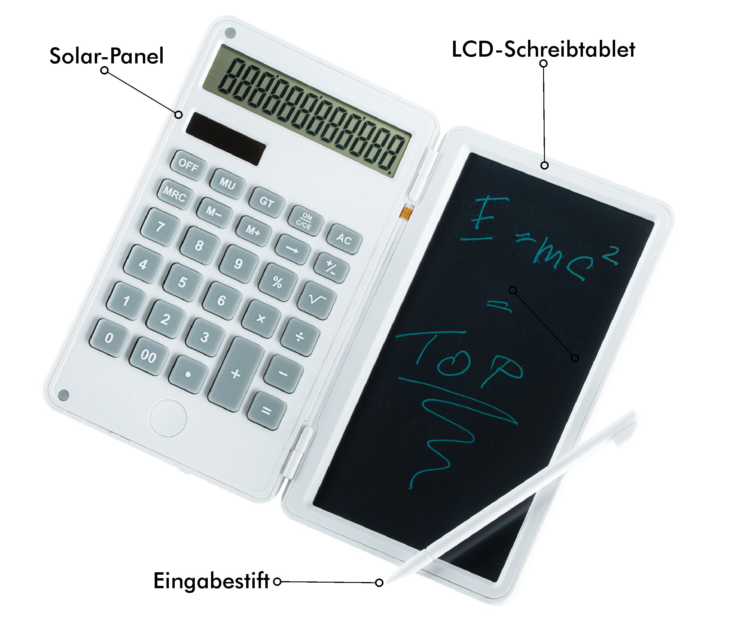 Calculator / Notepad als bedrucktes Giveaway