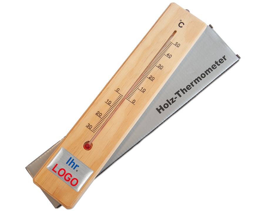 Holzthermometer bedruckt