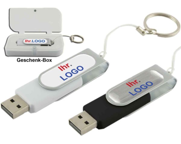 USB Stick V3 16 GB Dome als bedruckter Werbeartikel
